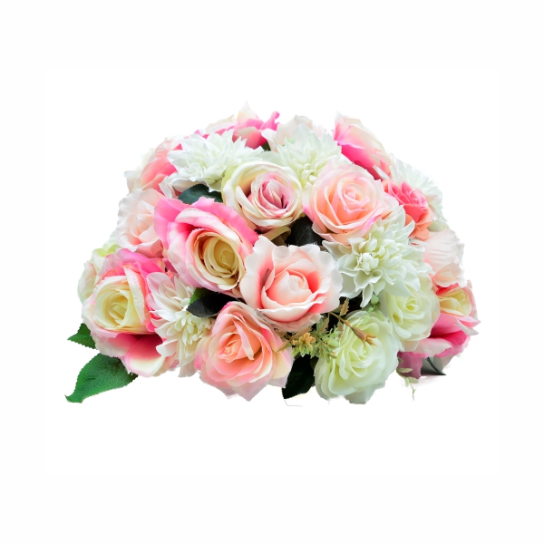 Arranjo Floral G - Rosa e Branco 